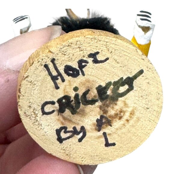 Authentic Hopi Cricket Handmade Native American Kachina Doll Collectible Art VTG - Picture 5 of 7